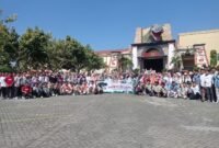 Peserta didik SMP Negeri I saat foto bersama Field Trip