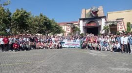 Peserta didik SMP Negeri I saat foto bersama Field Trip