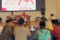 Relawan hijau diacara deklarasi dukungan ke Bakal Calon Bupati Indah Amperawati