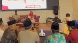 Relawan hijau diacara deklarasi dukungan ke Bakal Calon Bupati Indah Amperawati