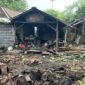Kondisi 4 rumah milik warga yang terbakar