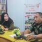 foto Anggota Komisi A DPRD Lumajang bersama Ketua PWI diacara Dewan Mendengar 