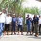 Region Head PTPN 1 rEGIONAL 4 Subagio saat menjelaskan profil kebun tebu yang akan dipanen