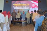 Purnawirawan TNI saat Deklarasi dukungan ke Bunda Indah Masdar