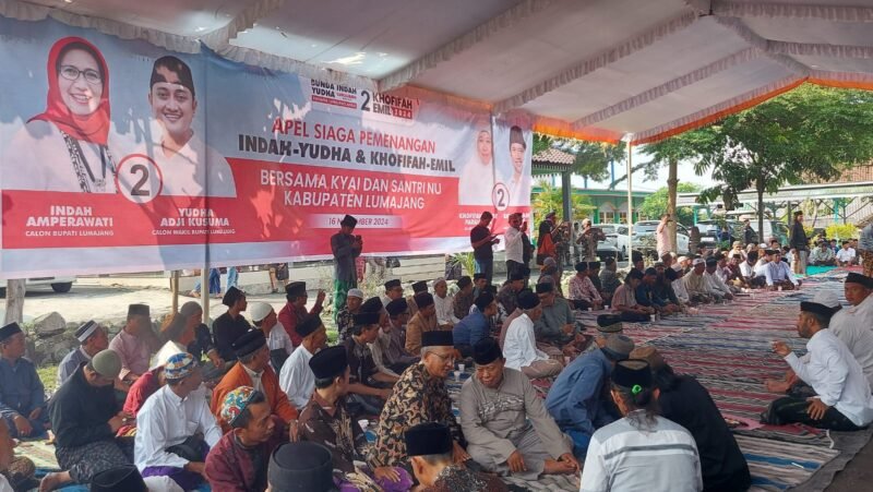 para kyai NU saat apel siaga pemenangan