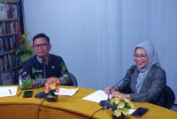 ketua DPRD Lumajang HJ. Oktaviyani, SH., MH bersama Kemenag Achmad Faisol Syaifulloh, S.Ag., MH 