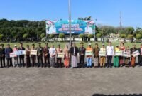 Bupati Lumajang saat foto bersama di Hardiknas 2025