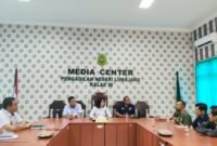 Ketua Pengadilan Negeri Lumajang Redite Ika Septina, SH.,MH saat memberikan sambutan