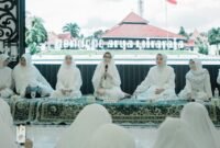 Bupati Lumajang saat saat memberikan sambutan di majelis taklim