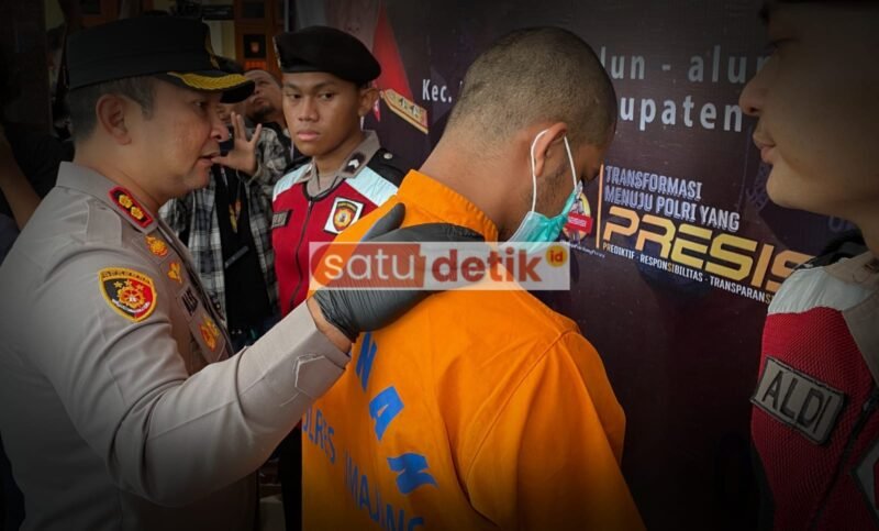 Kapolres Lumajang press releaase kasus pembacokan