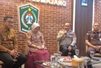 Kapolres Lumajang saat menyampaikan akan gelar lomba siskamling