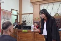 Foto saat sidang kasus narkoba di PN Lumajang