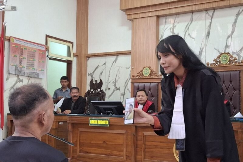 Foto saat sidang kasus narkoba di PN Lumajang