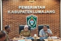 Bupati Lumajang saat menyampaikan komitmennya pada rekan -rekan PWI 