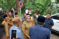 Bupati Lumajang saat tinjau jalan rusak di wilayah Kecamatan Randuagung