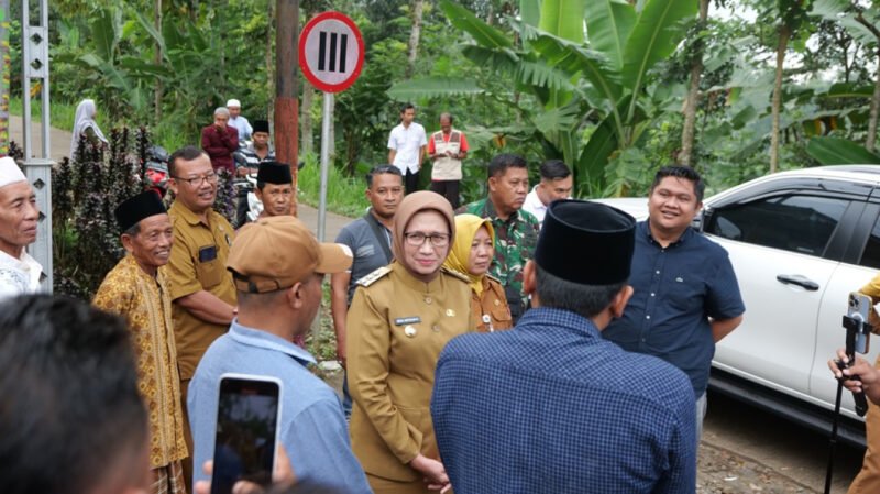 Bupati Lumajang saat tinjau jalan rusak di wilayah Kecamatan Randuagung