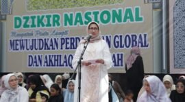 Buati Lumajang saat memberikan sambutan diacara peringatan Idul Khotmi Nasional ke 233