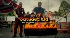 Kepala Kejaksaan Negeri Lumajang saat pimpin pemusnahan barang bukti narkotika