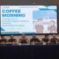 Kepala Kejaksaan Negeri Lumajang saat memberikan sambutan diacara Coffee Morning