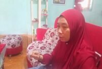 Ibu korban saat ditemui di rumahnya