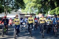 Ketua DPRD bersama Dandim 0821 ikut memeriahkan Goes Sehat HUT Lalu Lintas Bhayangkara ke 70