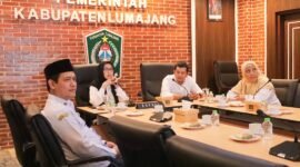 Bupati Lumajang saat membuka Forum Penyamaan Persepsi Arsitektur dan Peta Rencana SPBE
