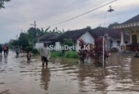 Kondisi rumah warga saat terendam air