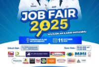 Flayer pengumuman Job Fair yang akan digelar di pemandian Selokambang