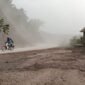Kondisi abu vulkanik disekitar Jembatan Besuk Kobokan