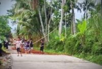 Kondisi jalan usai dirabat beton