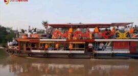 Penampakan wisata susur Sungai Kahayan 