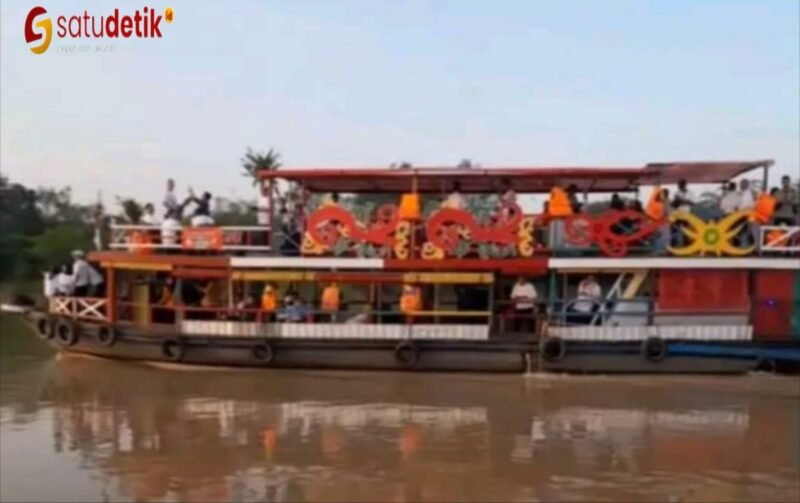 Penampakan wisata susur Sungai Kahayan 