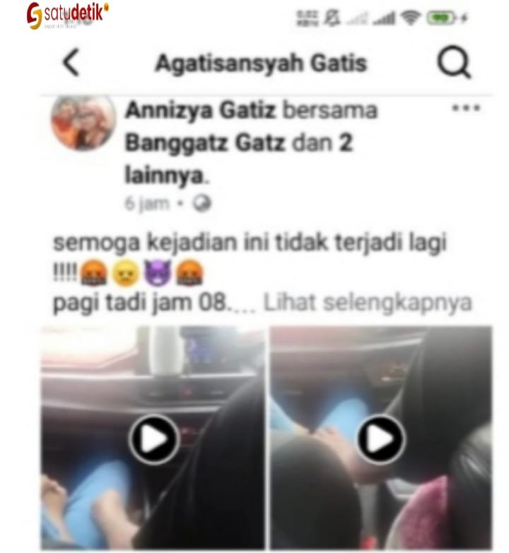 Tangkapan layar viideo dugaan pelecehan terhadap anak dibawah umur yang viral di media sosial