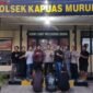 Para pelaku curat saat diamankan di Polsek Kapuas Murung 