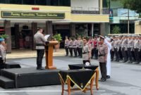 Upacara serah terima jabatan Wakapolres Lumajang