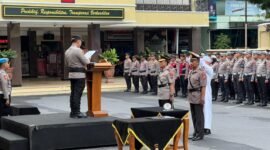 Upacara serah terima jabatan Wakapolres Lumajang