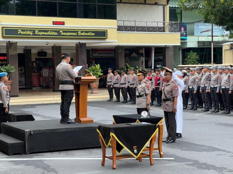 Upacara serah terima jabatan Wakapolres Lumajang