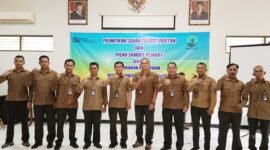 Prosesi pelantikan Waka ADM Perhutani SKPH Lumajang KPH Probolinggo Soegiarto Aries Soebagiyo