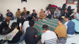 Pengurus stockpile saat berkoordinasi Pemkab Lumajang