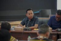 Ketua Komisi B DPRD Lumajang saat rapat koordinasi bersama Dinas Pariwisata