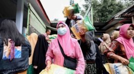 Kondisi Gerakan Pangan Murah di Kantor Kecamatan Lumajang