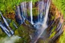 Penampakan wisata Tumpak Sewu Pronojiwo Lumajang
