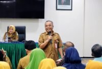 Asisten Administrasi  Akhmad Taufik saat memberikan sambutan diacara Rembug Stunting