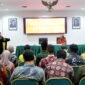 Bupati Lumajang saat memberikan sambutan diacara Pencanangan Desa Cantik dan Sosialisasi Sensus Ekonomi 2026
